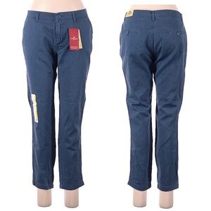 Woolrich NWT Sunday Chino Pant Relaxed Fit Blue Womens Size 8